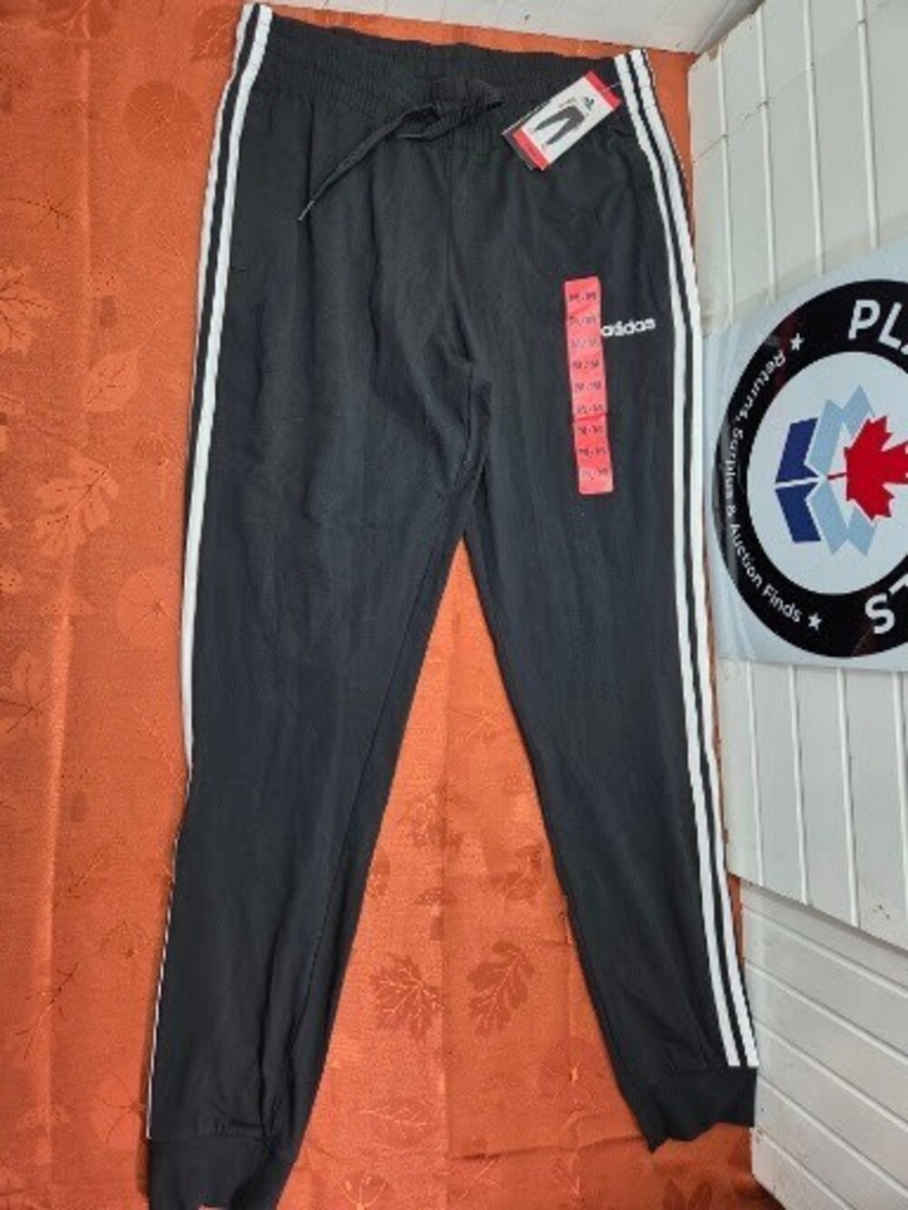 adidas Men's Essentials 3-Stripes Fleece Joggers, Black, Size M
